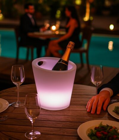 Secchiello Ghiaccio LED RGB Multicolore IP54 con Telecomando