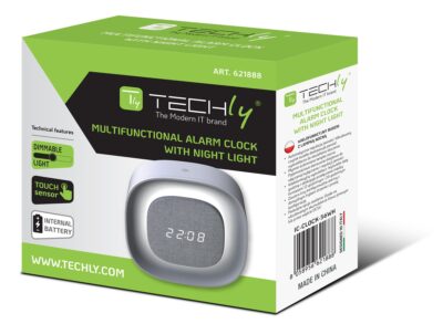 Sveglia Wireless Multifunzione con Luce Notturna Regolabile