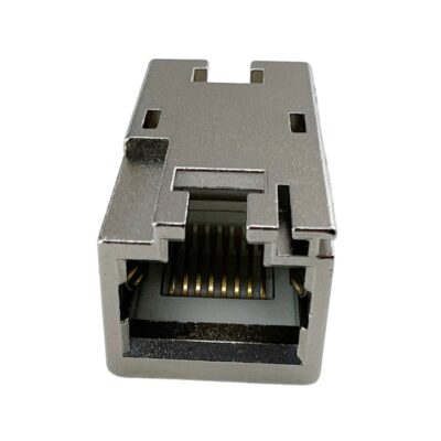 Accoppiatore RJ45 Cat6A 8P8C Femmina/ Femmina 10G STP Silver