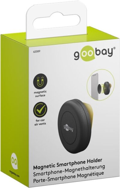 Supporto Magnetico Autoadesivo per Smartphone e Tablet Nero