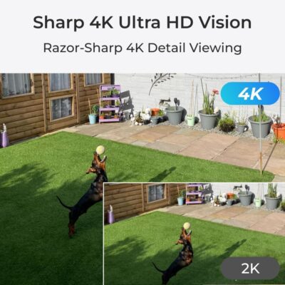 Telecamera di Sicurezza PoE 8MP 4K PTZ con Auto-Zoom Tracking 360° IP66, Serie P840