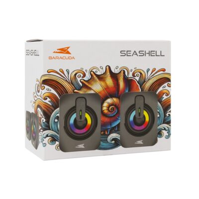 Set Speaker 3.5mm Stereo USB con LED, SEASHELL