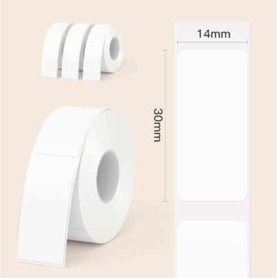 540 Etichette di Ricambio in Carta Termica Formato 14x30 mm