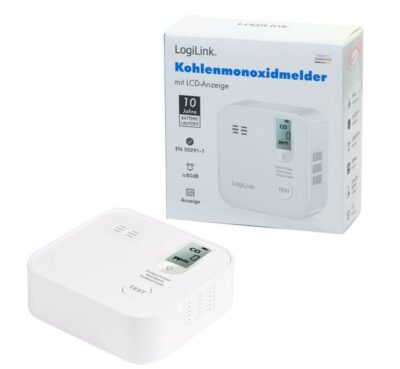 Rilevatore di Monossido di Carbonio >85 dB Batteria Litio Durata 10 anni