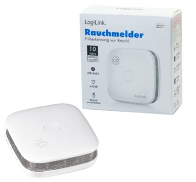 Rilevatore di Fumo >85 dB Fotoelettrico Batteria Litio Durata 10 anni