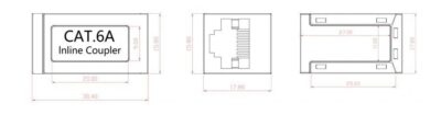 Accoppiatore Cat.6A 10GE RJ45 STP