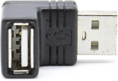 Adattatore USB A maschio/A femmina 90°