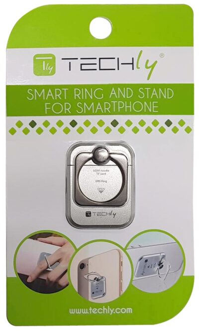 Anello e Supporto per Smartphone Silver