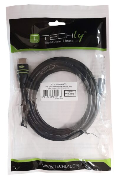 Cavo HDMI™ Highspeed con Ethernet Channel 1.4 A M/ Micro D M, 3 m