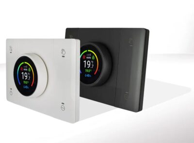 Domus T44 Cronotermostato WiFi Smart Connesso Rilevatore Umidità Ambiente Bianco