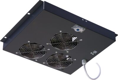Gruppo 3 Ventole Soffitto con Termostato per Armadi Rack