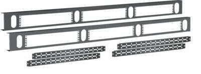 Coppia Canala Discesa Cavi con 6 slot 19'' 42U Grigio