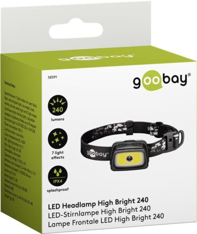 Lampada Frontale Torcia a LED ad Alta Luminosità 240lm