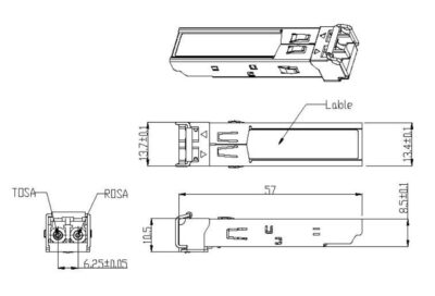 Transceiver 1.25Gbps Fibra Ottica 850nm LC