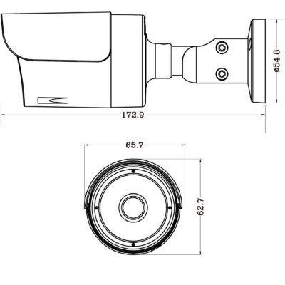 Telecamera CCTV  Bullet 8Mp 4-in-1 IP67, DGC8106AT