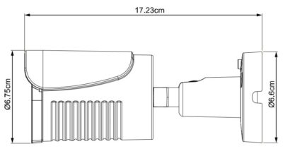 Telecamera IP POE IR 2MP da Soffitto Parete IP66 H.265, DGM2103SVP/F36
