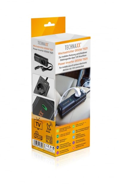 Trasformatore di Corrente per Auto con USB-A e USB-C™, TE-21