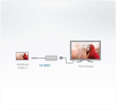 Adattatore Convertitore da USB-C™ Maschio a VGA Femmina UC3002