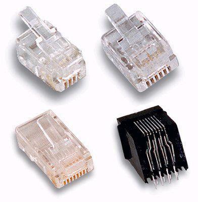 Plug Telefonico Maschio 4 poli 4 contatti