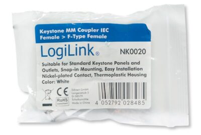 Adattatore Keystone IEC Femmina a F Femmina