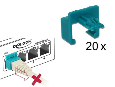 Kit Clip di Sicurezza RJ45 da 20 pezzi