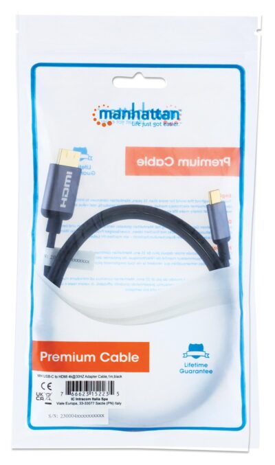 Cavo Adattatore USB-C™ Maschio a HDMI Maschio 1m Nero