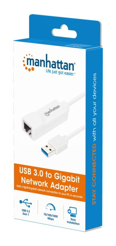 Adattatore USB 3.2 con porta Ethernet LAN 1Gbps