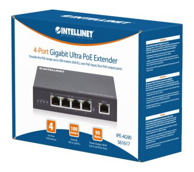 Ultra PoE Extender Gigabit 4 porte