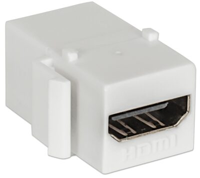 Adattatore Keystone HDMI F/F Tipo A per Pannelli Patch Bianco