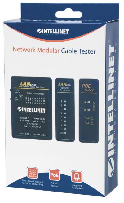 Tester Professionale POE RJ45 e BNC