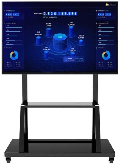 Supporto a Pavimento con Mensola per TV LCD/LED/Plasma 55-100''
