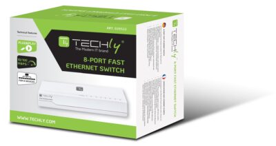 Switch Hub 10/100 Mbps Fast Ethernet 8 Porte