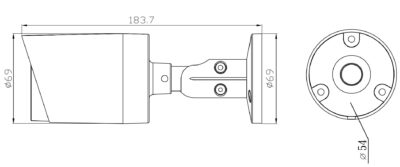 Telecamera IP Bullet IR H.265 da 8MP Rilevamento Basato su AI, DGM8109SVAT