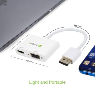 Adattatore DisplayPort ad HDMI/VGA 4K 30Hz