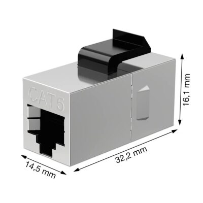 Accoppiatore di Rete Cat.5E F/F Schermato FTP
