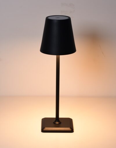 Lampada da Tavolo LED Senza Fili USB-C™ Dimmerabile in Metallo Nero
