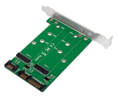 Adattatore 2x SATA SSU a 2x M.2 SATA