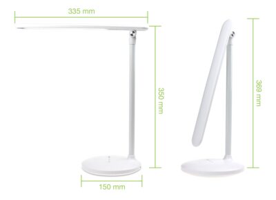 Lampada a 36 LED da Scrivania Pieghevole Dimmerabile Batteria Ricaricabile con Alimentazione USB