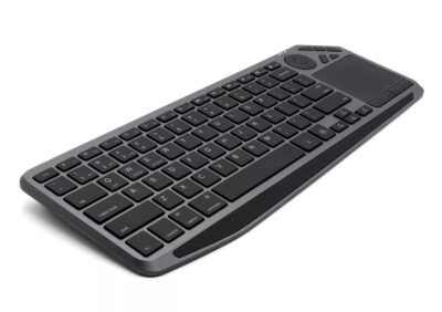 Tastiera Wireless Dual Mode Bluetooth & 2.4G per Smart TV Retroilluminata con Touchpad